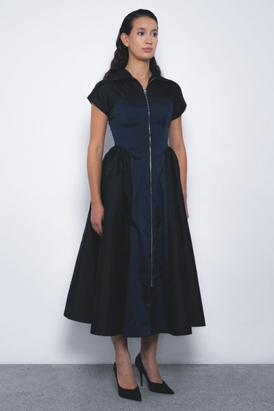 Kona Dress - Black and Navy