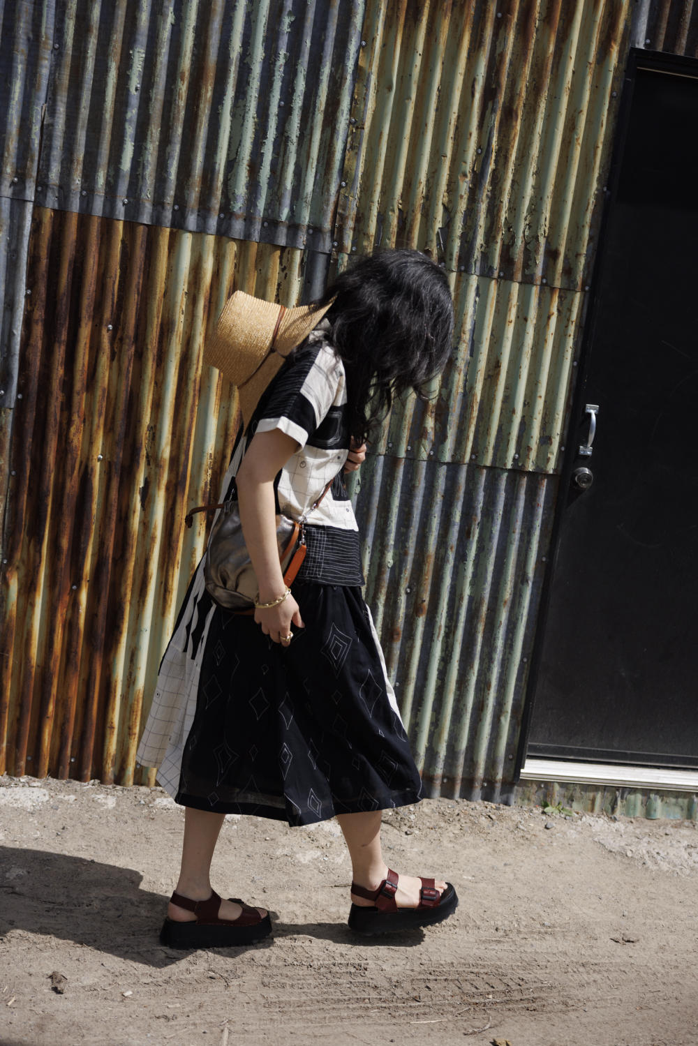 Kusum shirt-Black and White