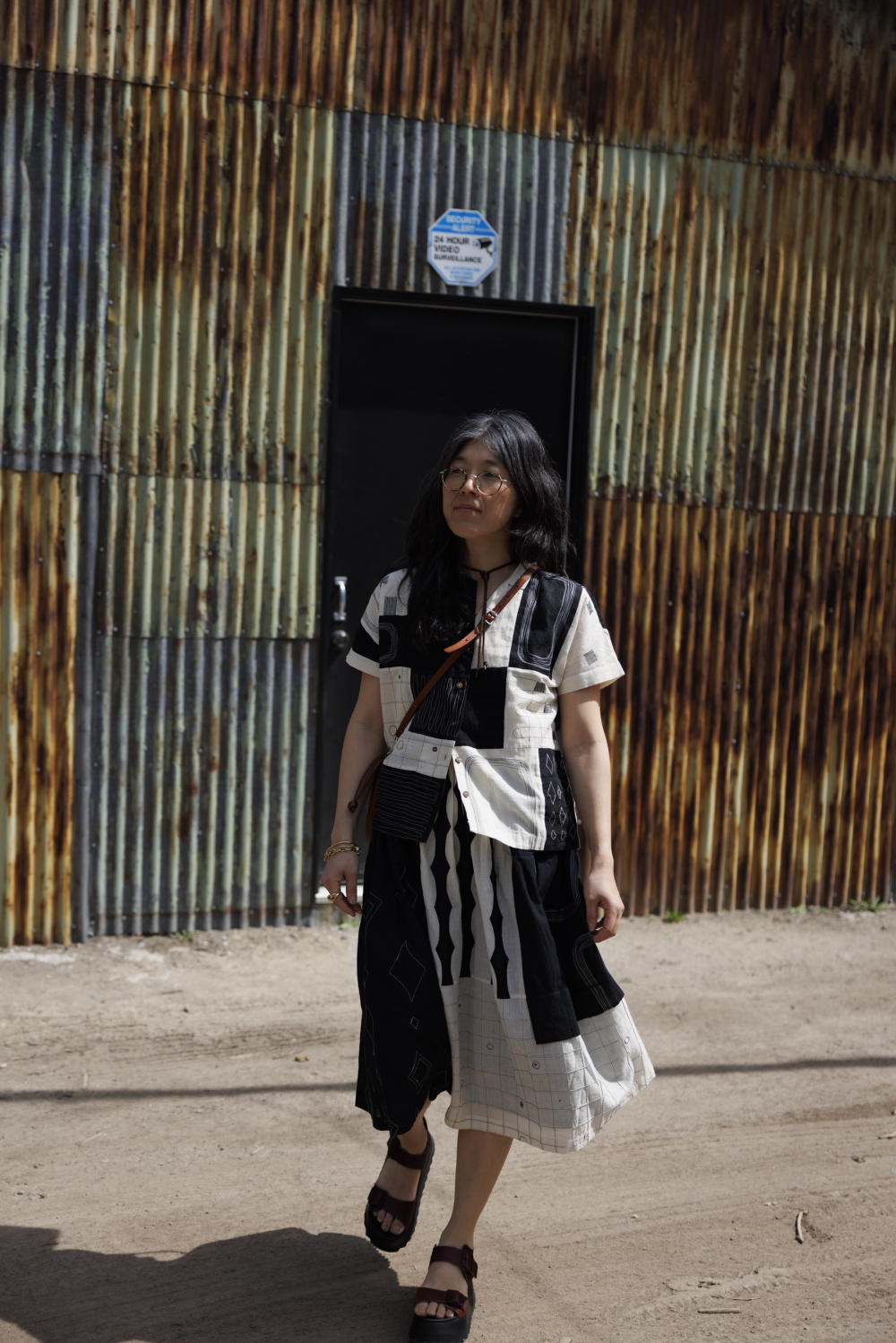 Kusum shirt-Black and White