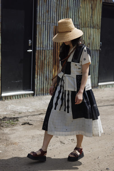 Kusum shirt-Black and White