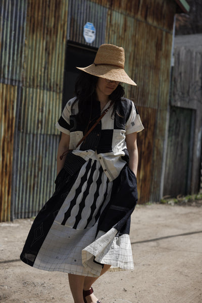 Kusum shirt-Black and White