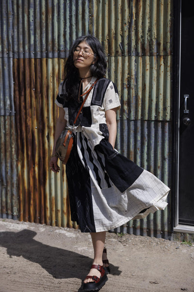 Kusum shirt-Black and White