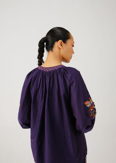 Lido top-Ink folk emb.