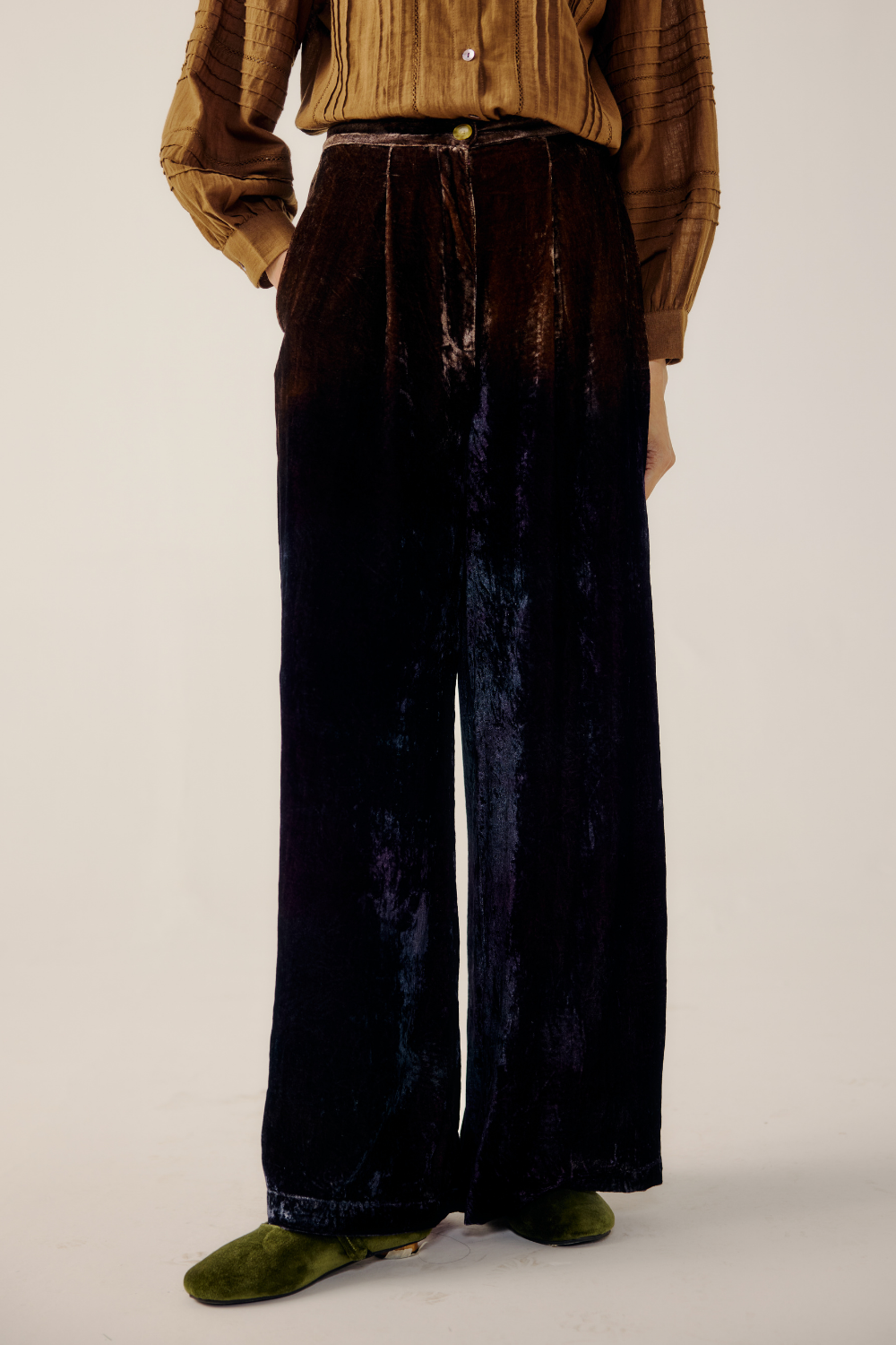 LOUNGE PANTS-Brown Purple Ombre