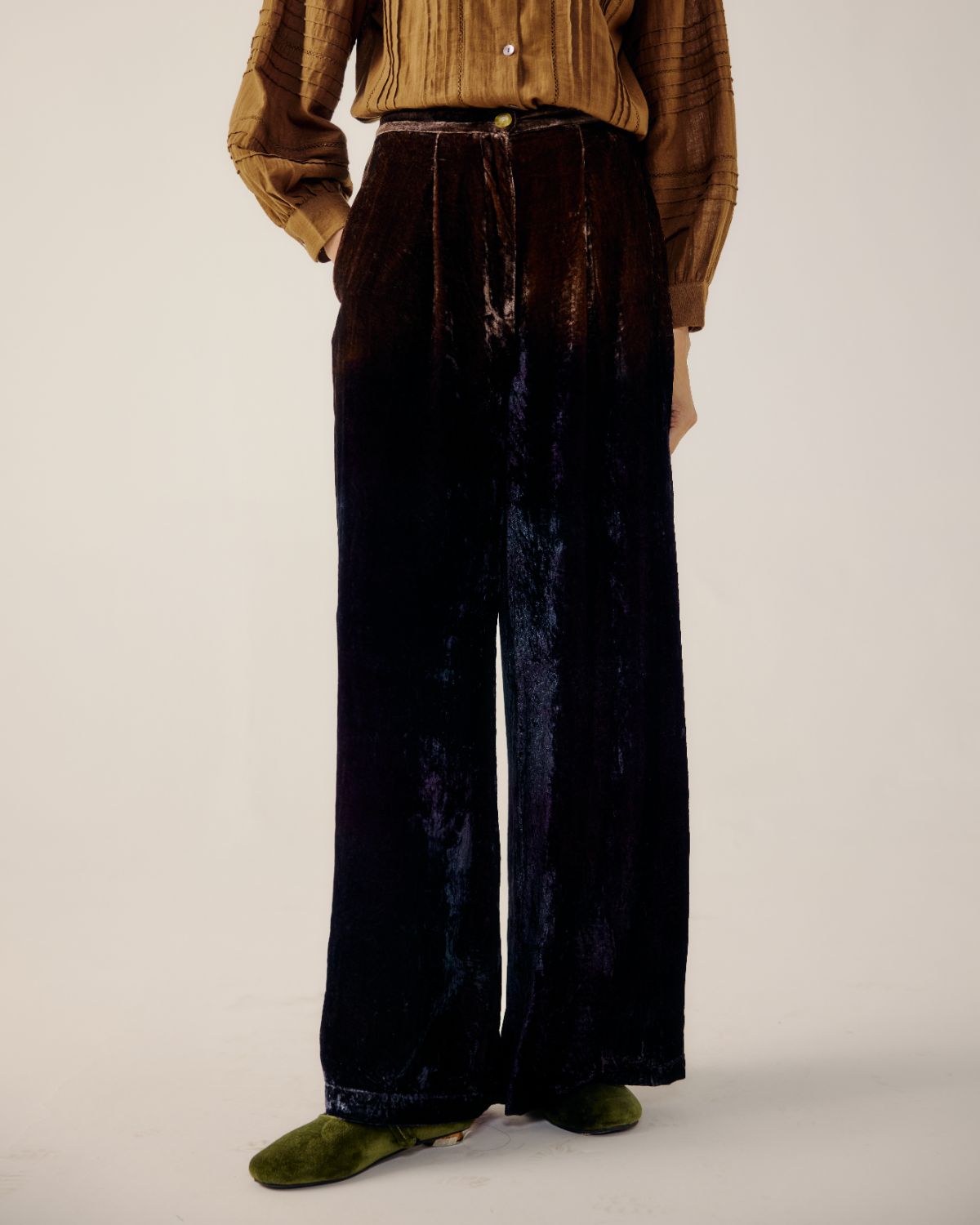 LOUNGE PANTS-Brown Purple Ombre