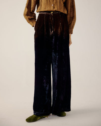 LOUNGE PANTS-Brown Purple Ombre