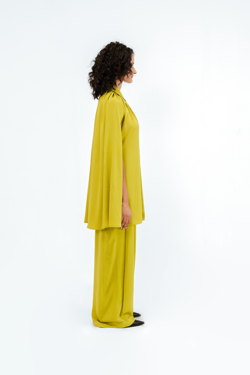 Cherice Crepe Shirt & Pant Set