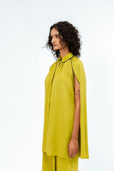 Cherice Crepe Shirt & Pant Set