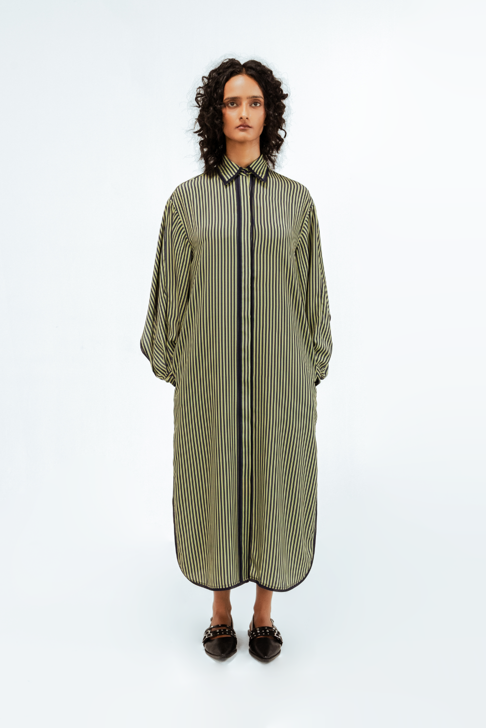 Elian Crepe Shirt Dress