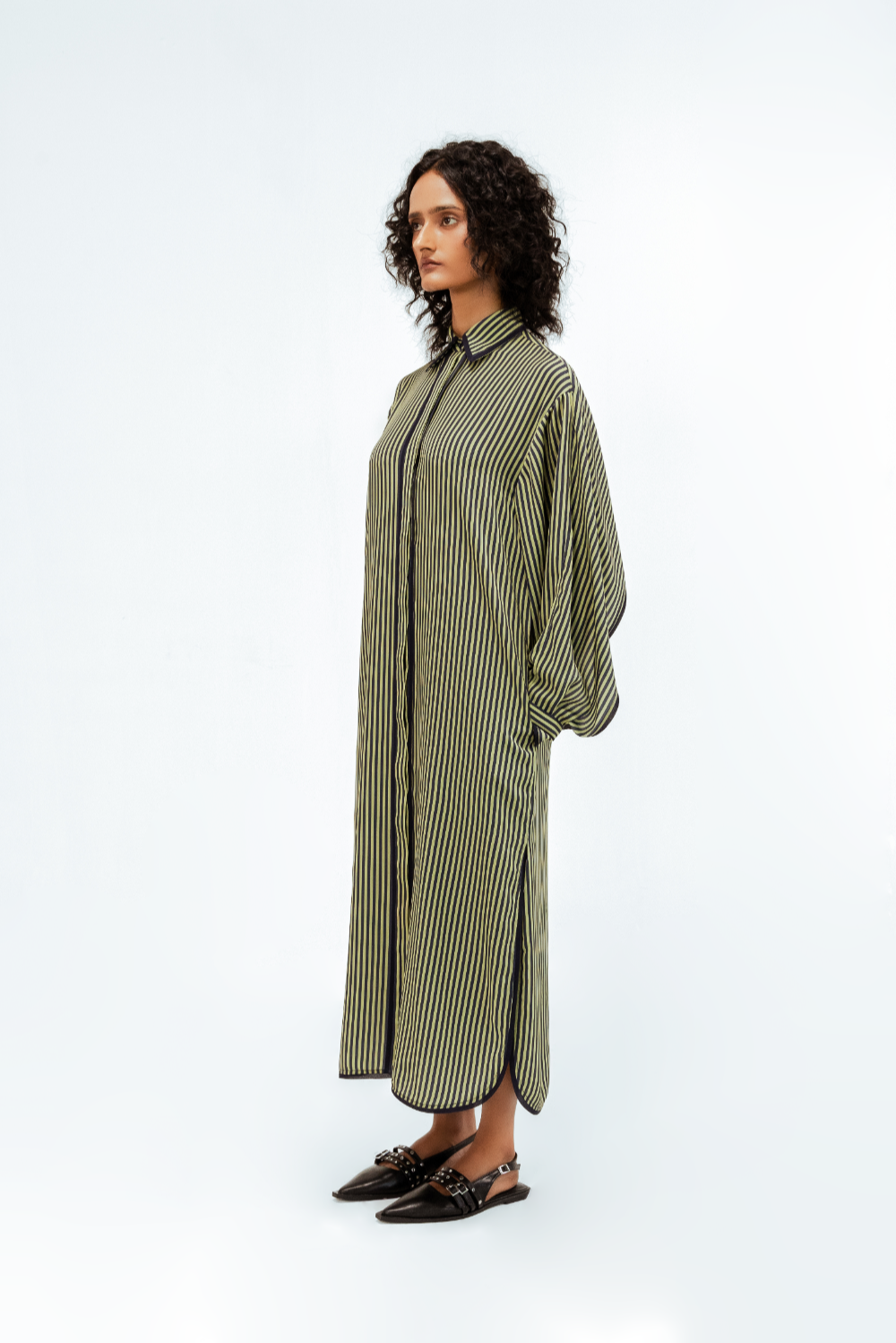 Elian Crepe Shirt Dress