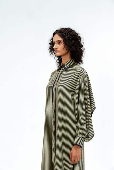 Elian Crepe Shirt Dress