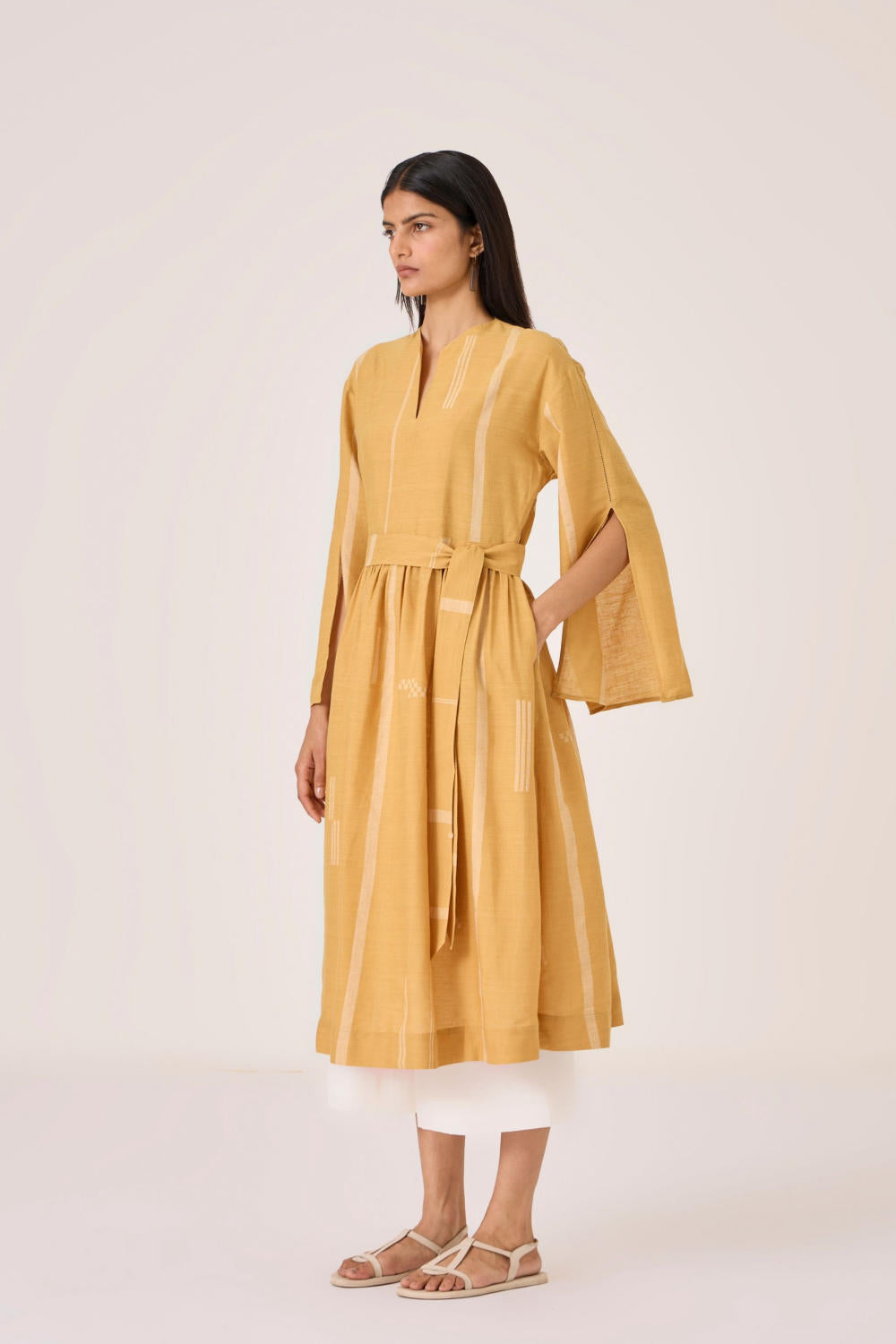 Lakmal Yellow Handwoven Set