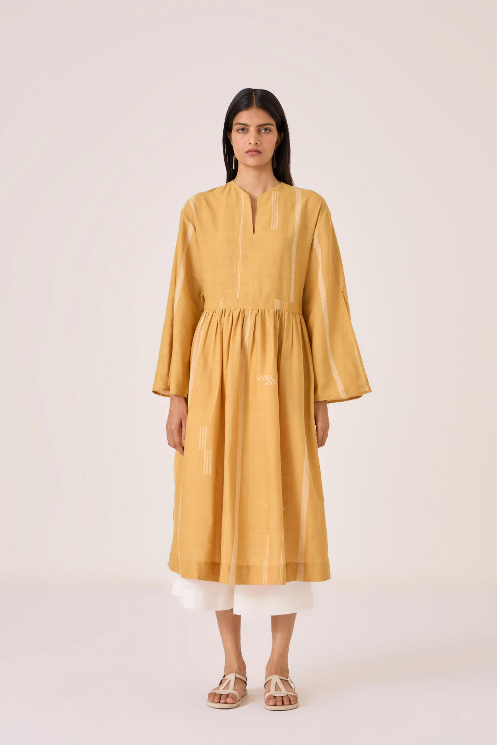 Lakmal Yellow Handwoven Set