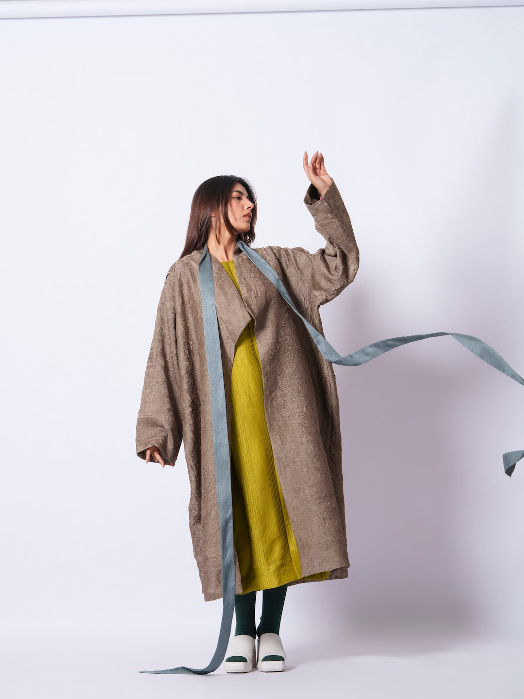Leaf overlay-Grey + Multi