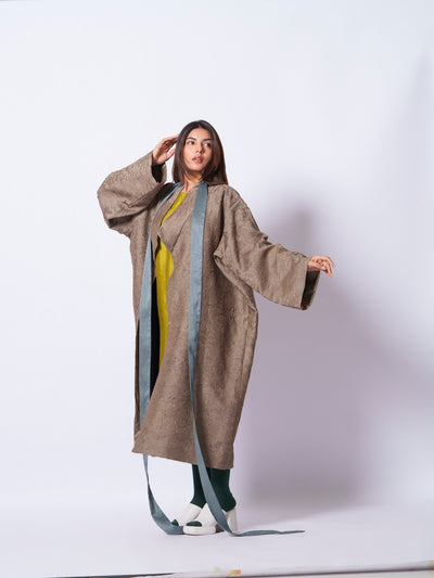 Leaf overlay-Grey + Multi