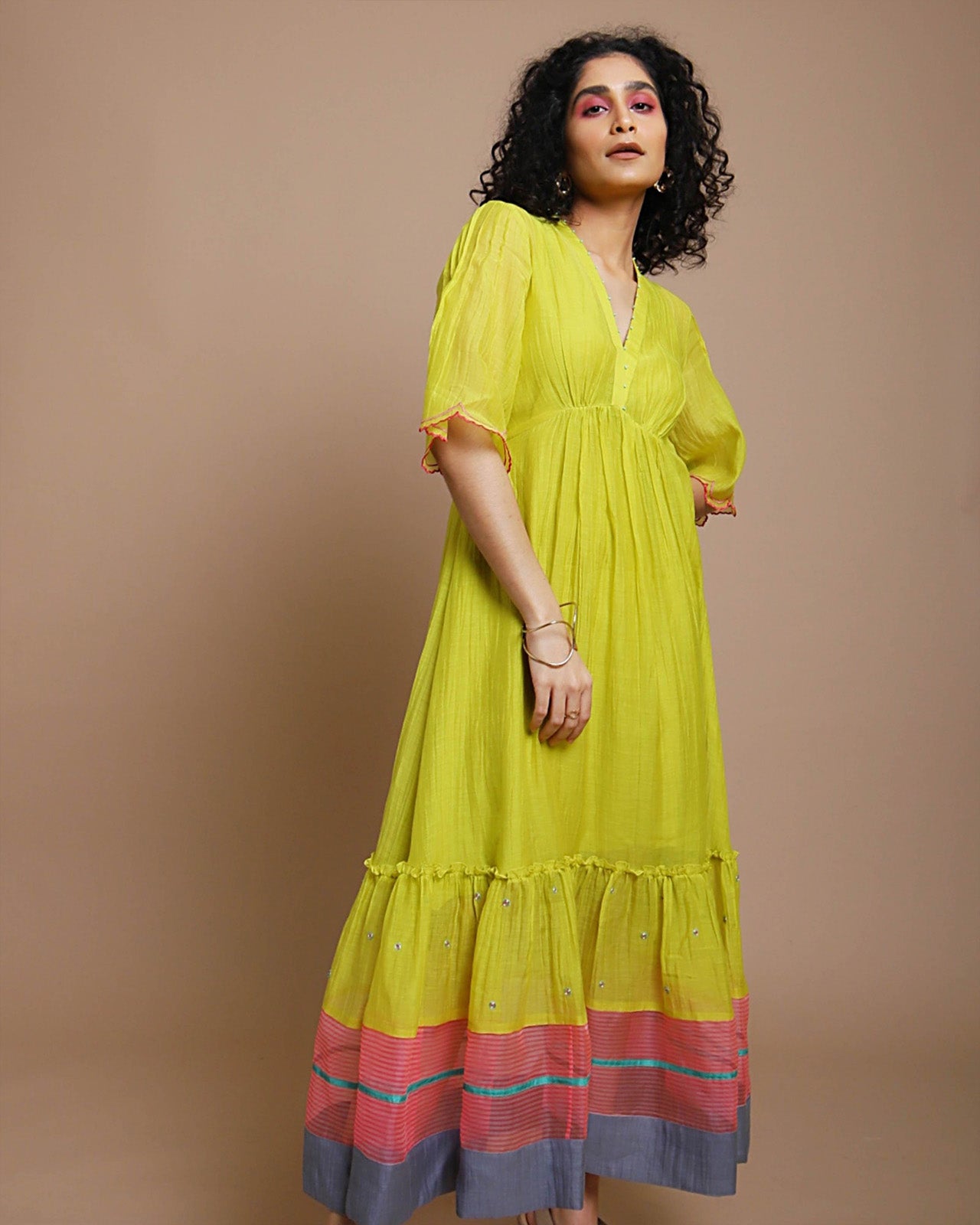 Life in Pink Tiered Dress