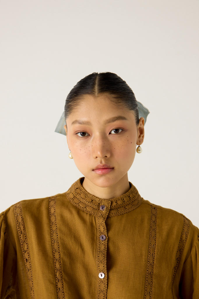 LILY TOP-KHAKI