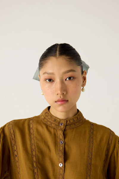 LILY TOP-KHAKI