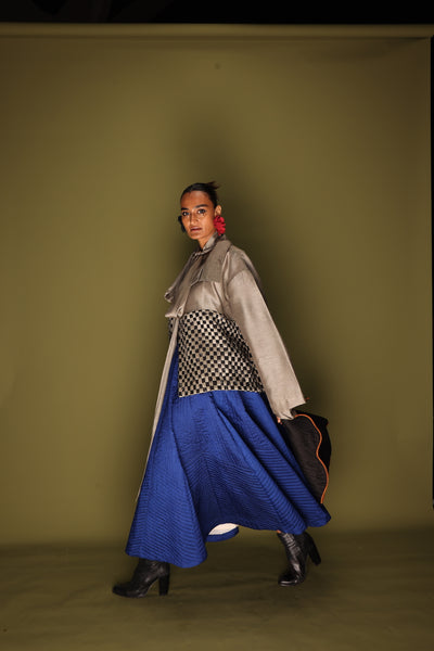 Loom Skirt-Blue