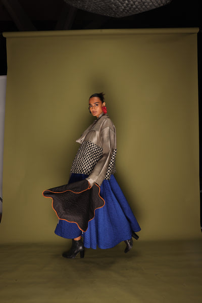 Loom Skirt-Blue