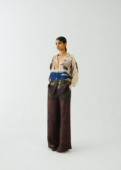 Lounge Set-Village Print