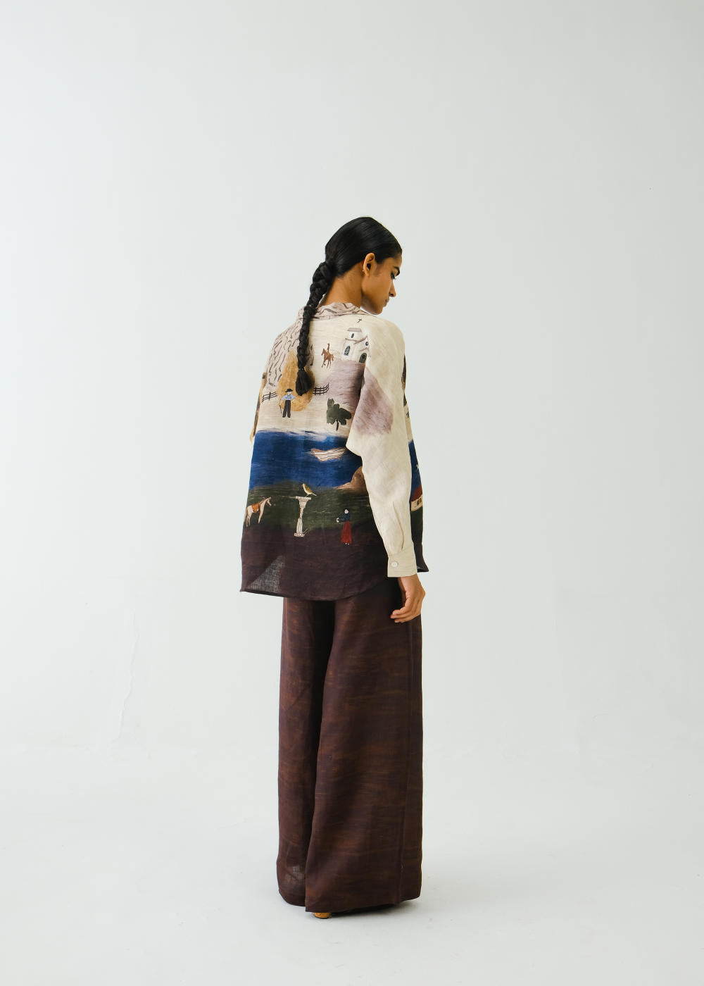 Lounge Set-Village Print