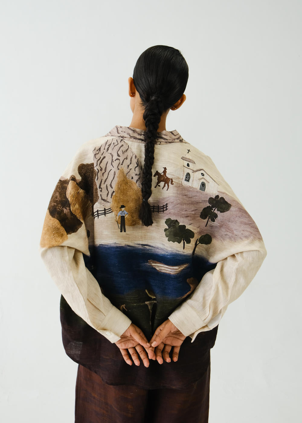 Lounge Shirt -Village Print
