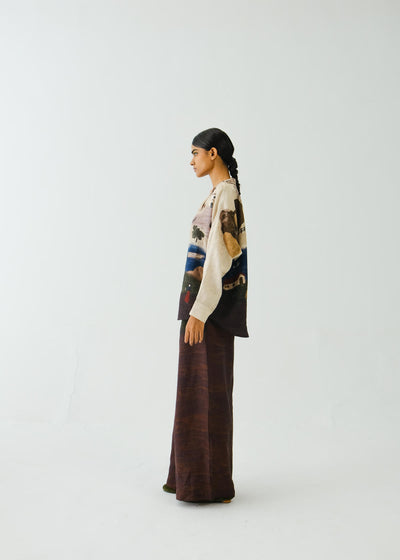 Lounge Shirt -Village Print