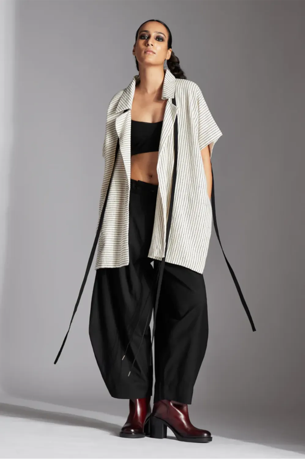 Lua Jacket-off-White and Black