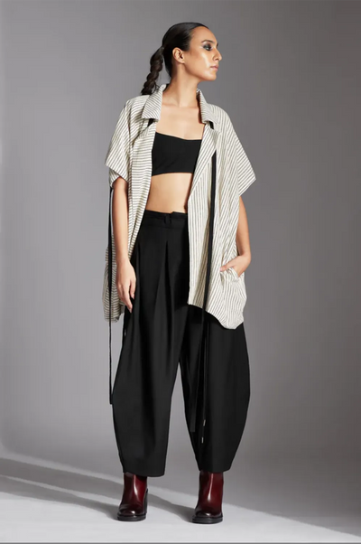 Lua Jacket-off-White and Black