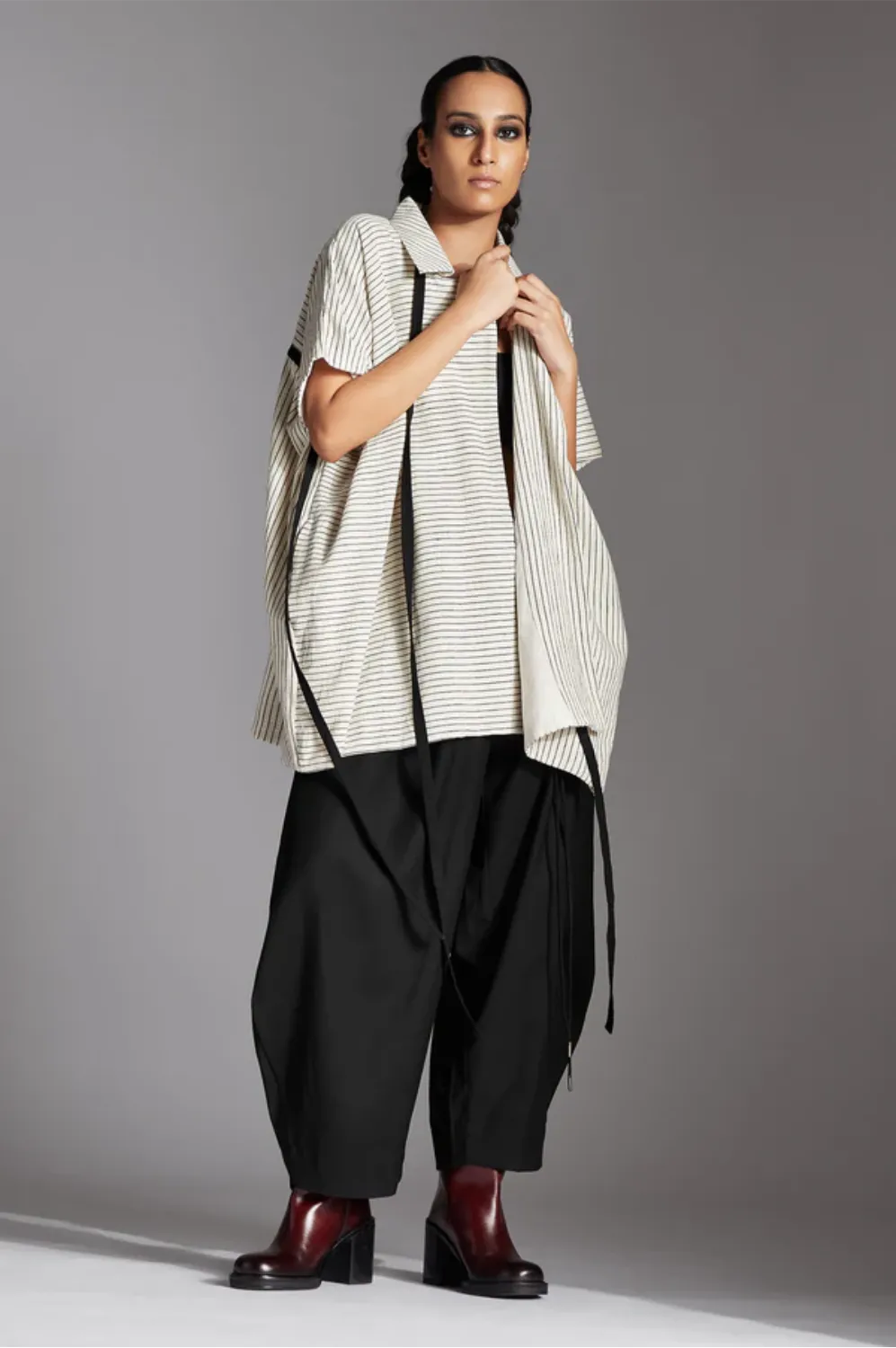 Lua Jacket-off-White and Black