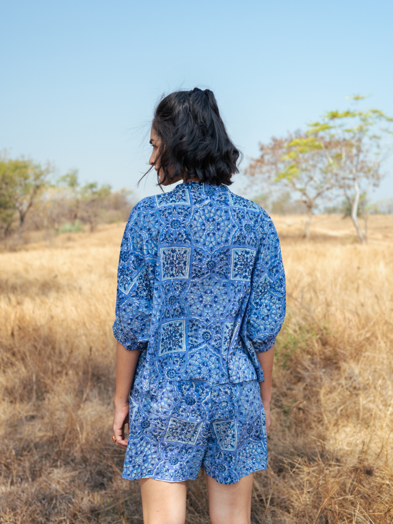 Jodhpur Co-Ord Set - Handblock Printed Cotton Co- Ord Set