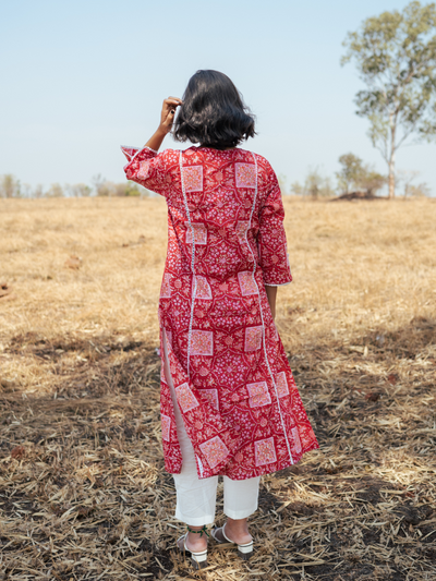 Bikaner Kurta Set -  Handblock Printed Cotton Kurta Set