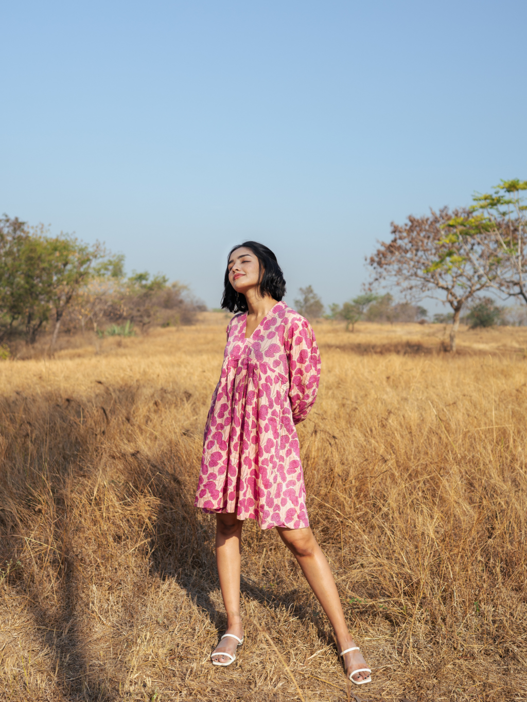 Mussoorie Dress - Handblock Printed Cotton Dress