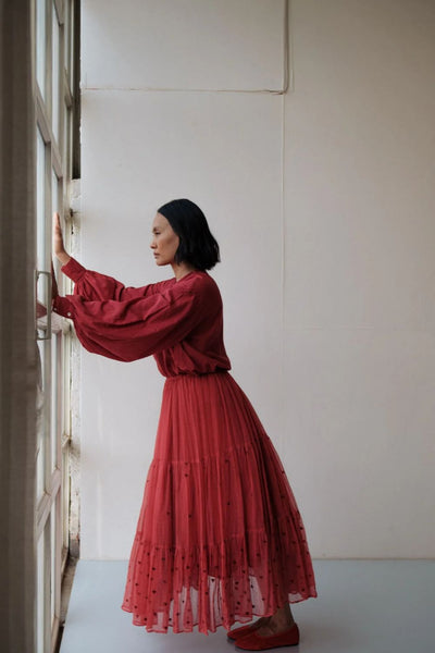 MAYA TOP RED