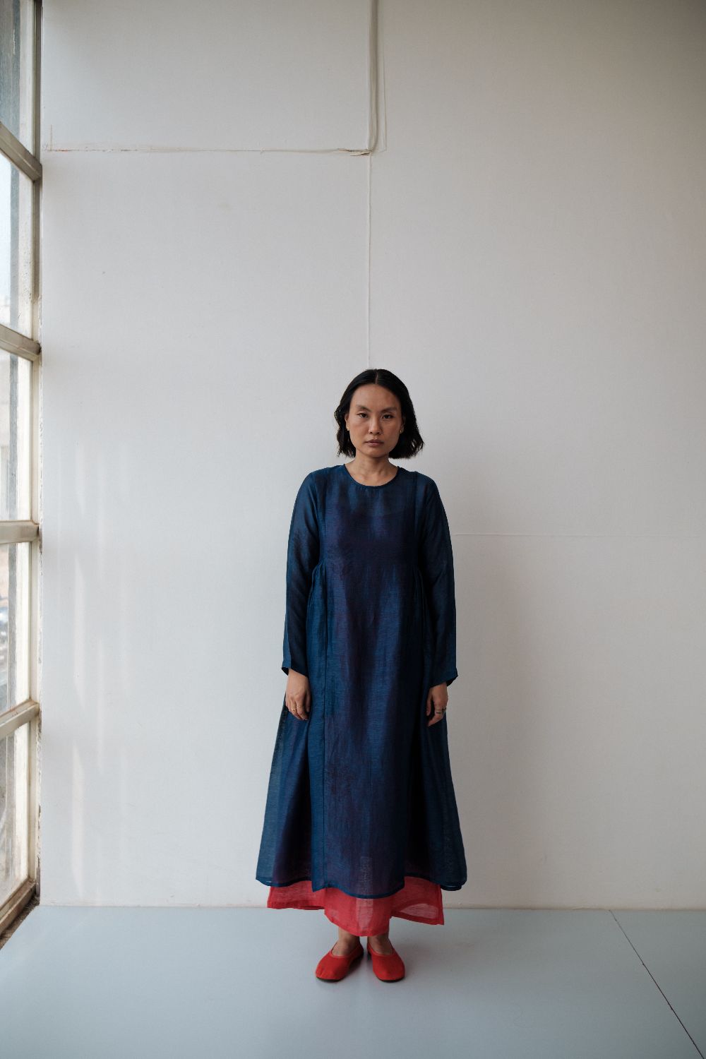 RESHAM BLUE DRESS