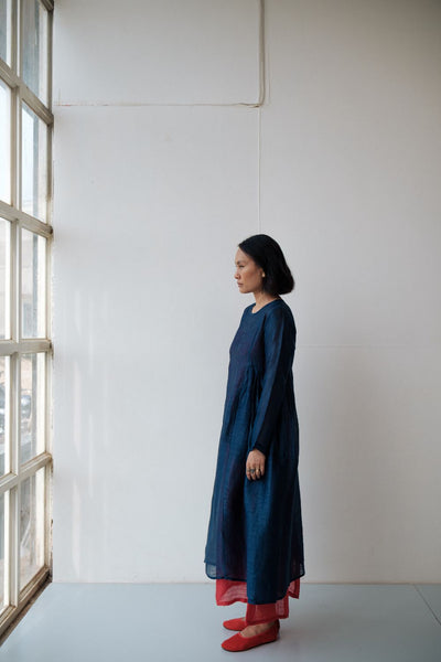RESHAM BLUE DRESS