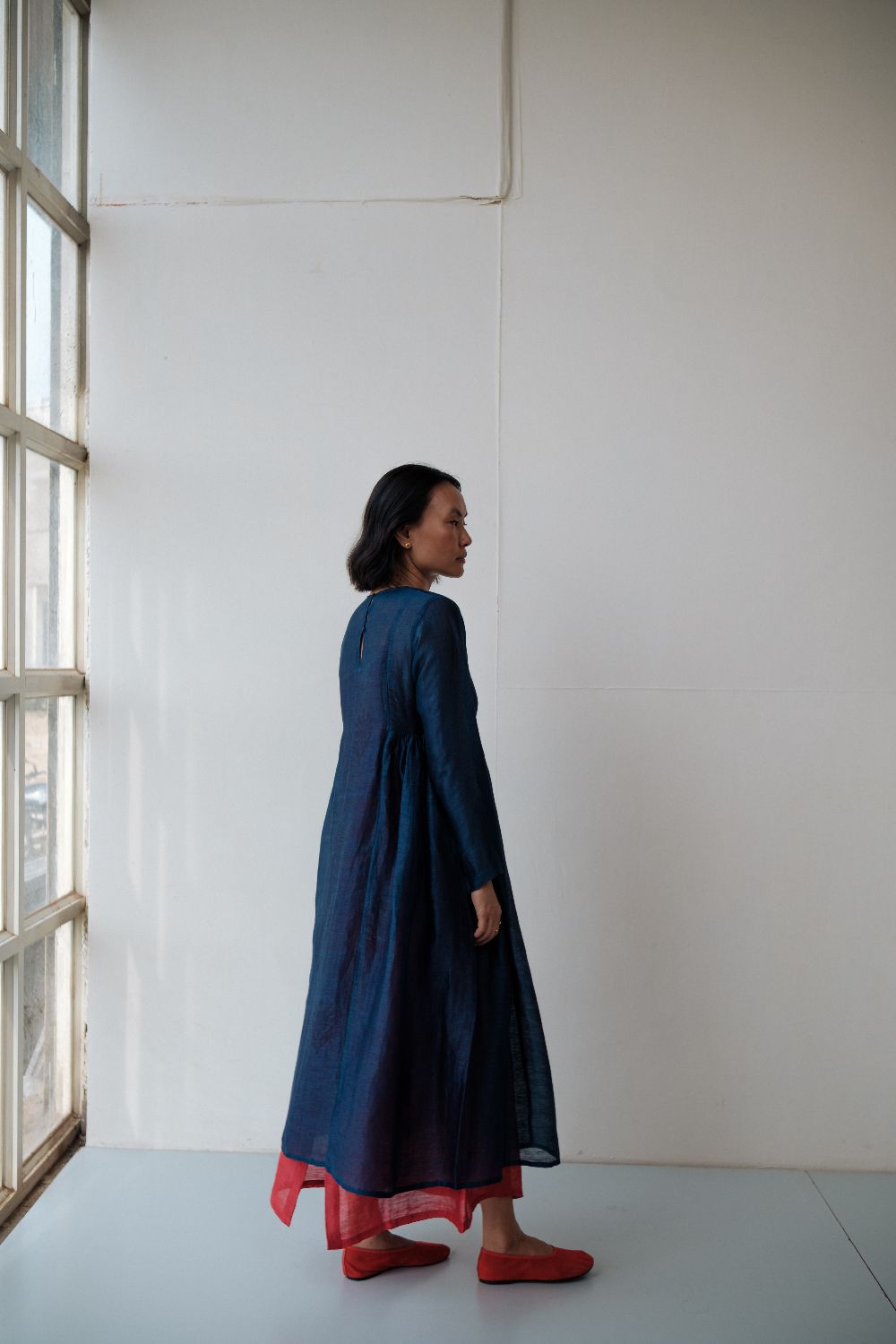 RESHAM BLUE DRESS