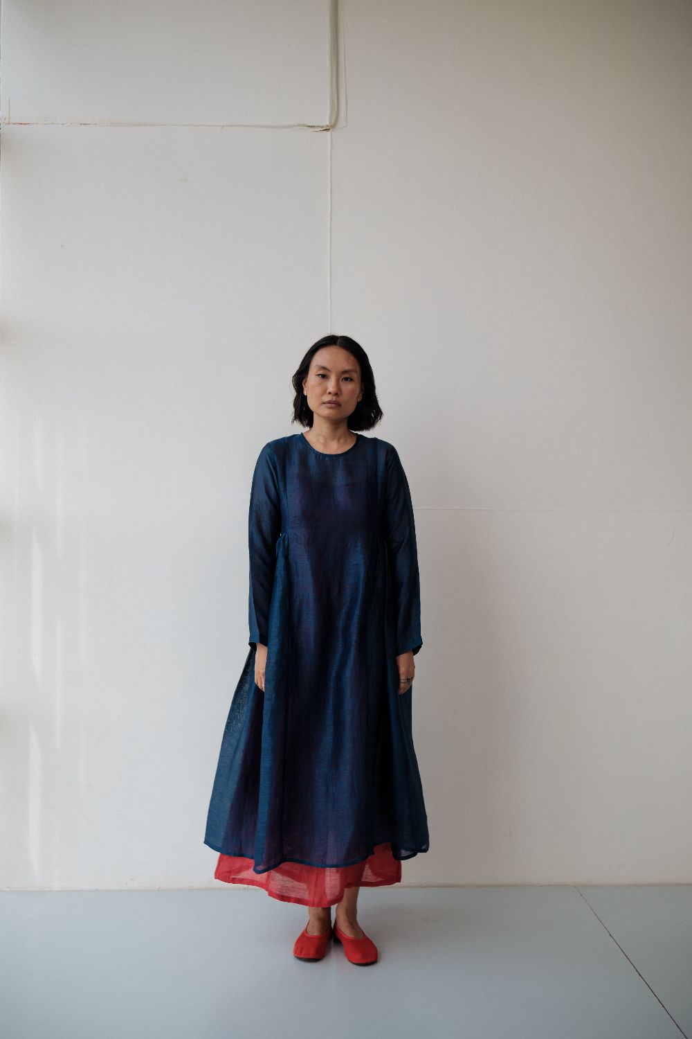 RESHAM BLUE DRESS