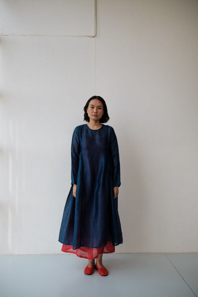 RESHAM BLUE DRESS