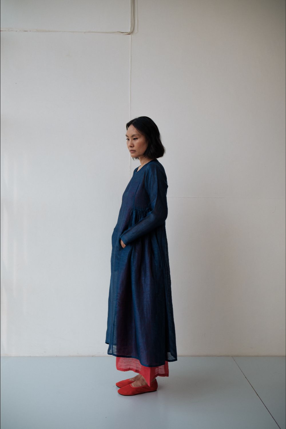 RESHAM BLUE DRESS