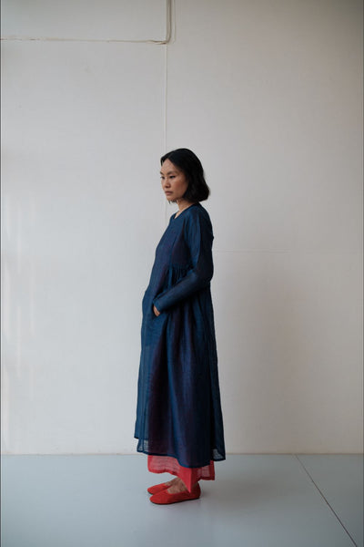 RESHAM BLUE DRESS