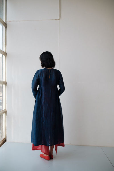RESHAM BLUE DRESS