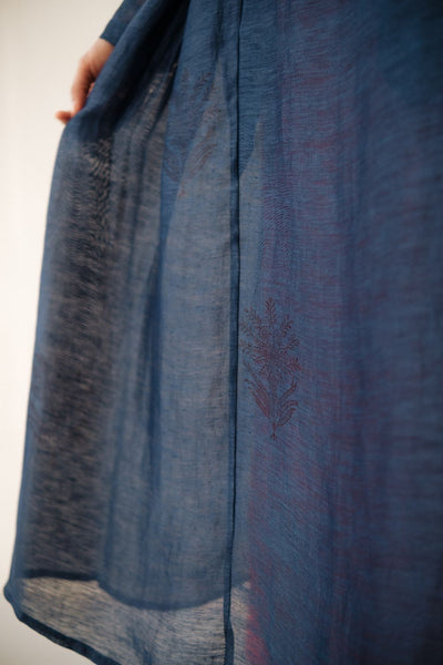 RESHAM BLUE DRESS