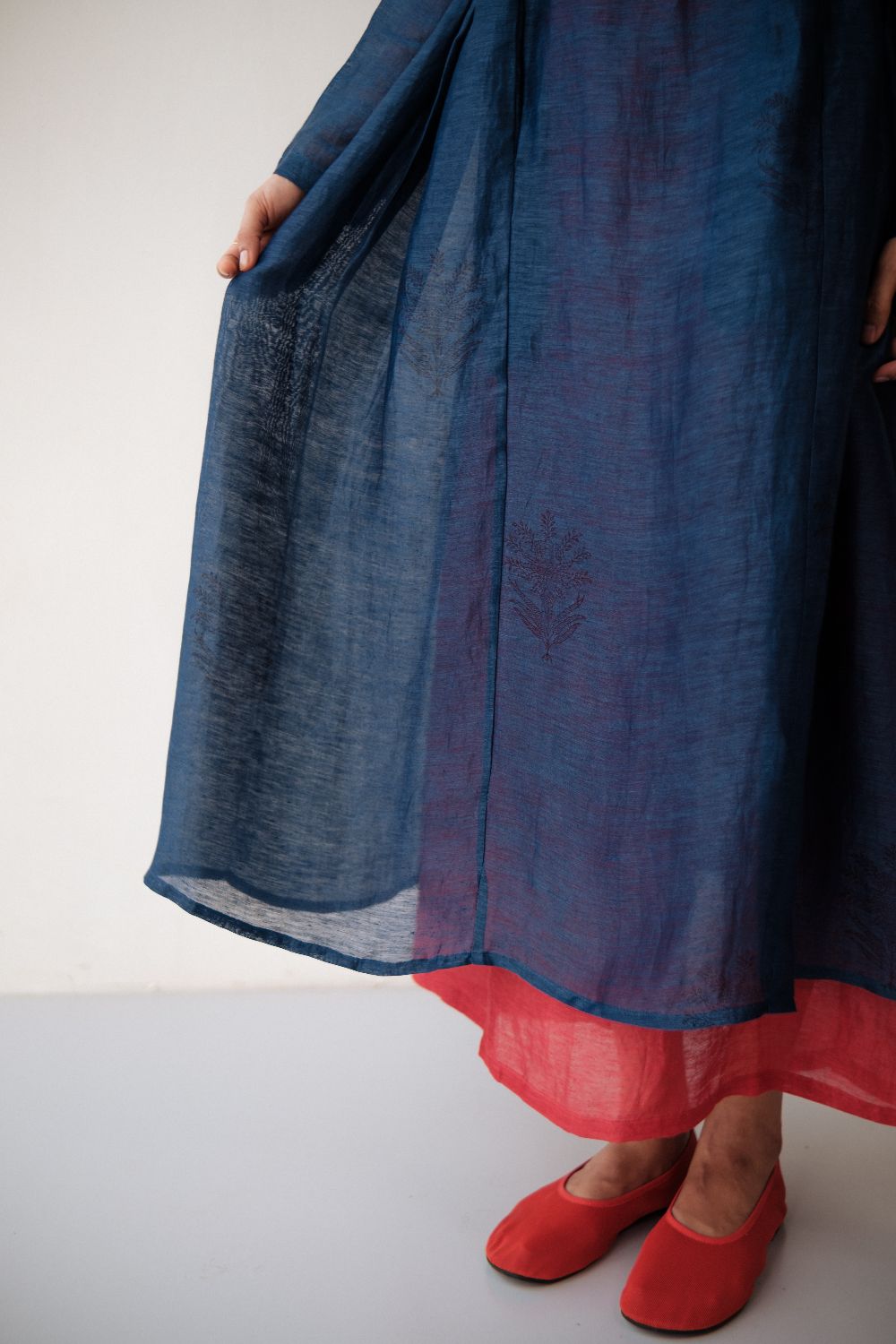RESHAM BLUE DRESS