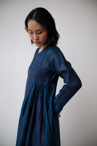 RESHAM BLUE DRESS