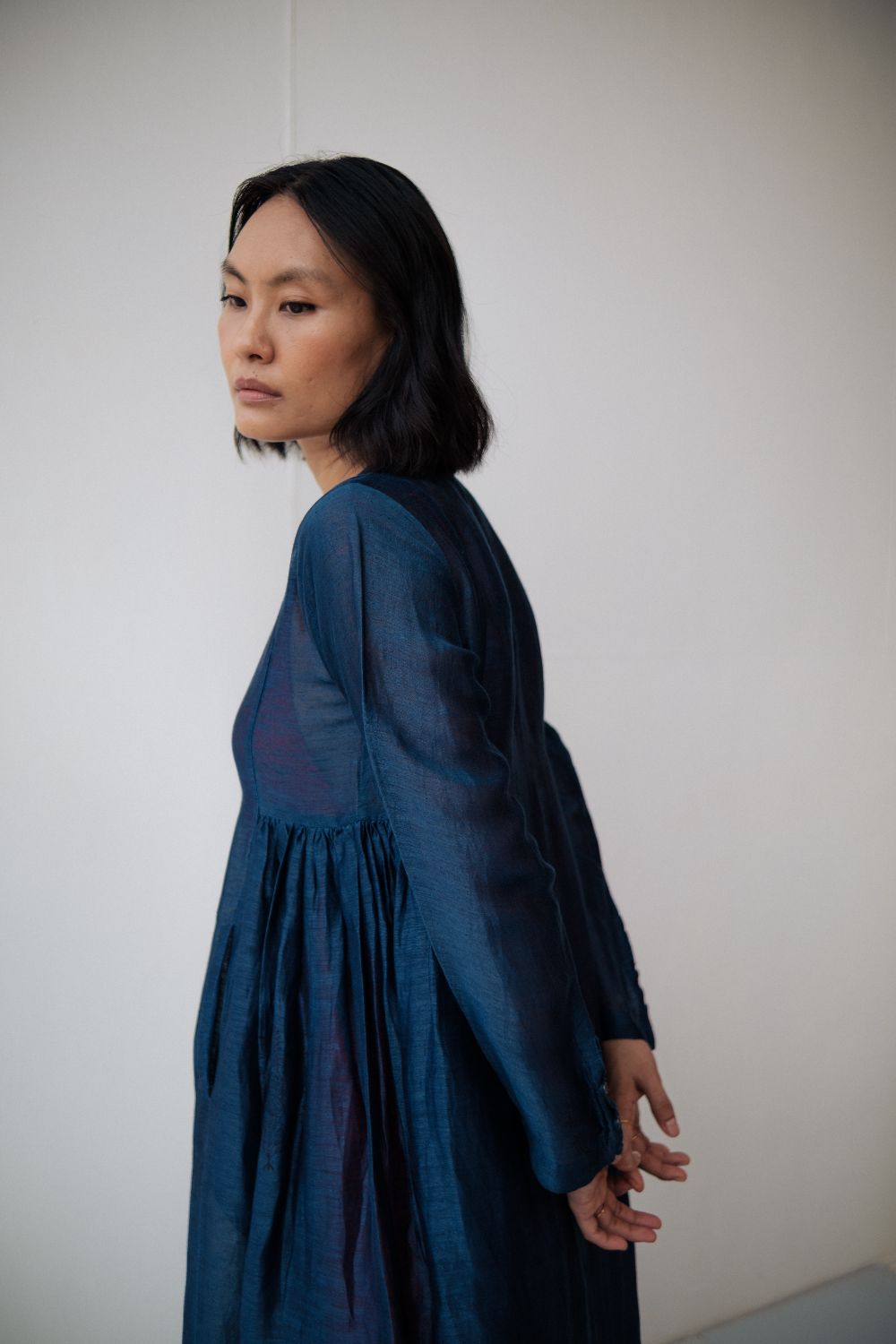 RESHAM BLUE DRESS