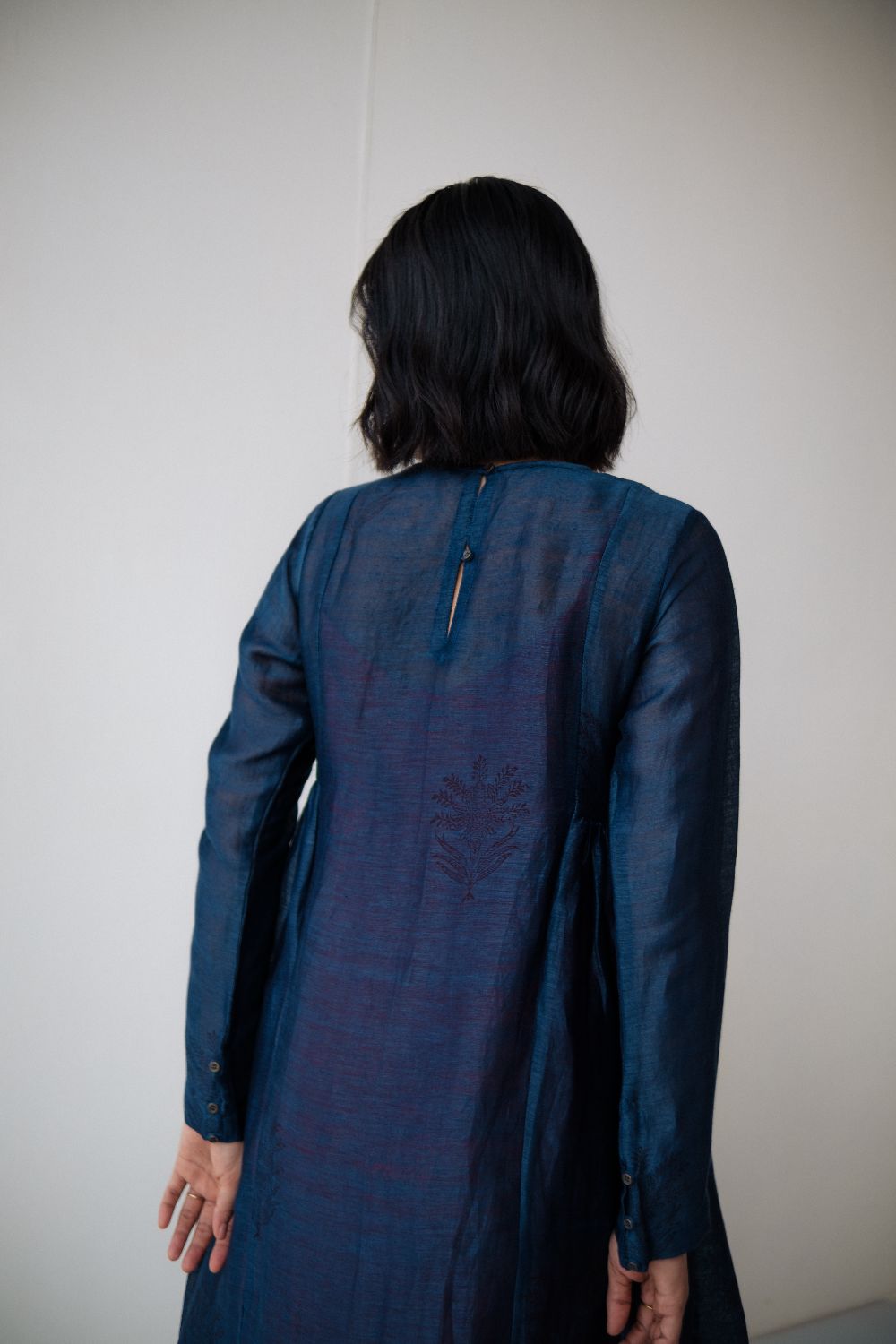 RESHAM BLUE DRESS