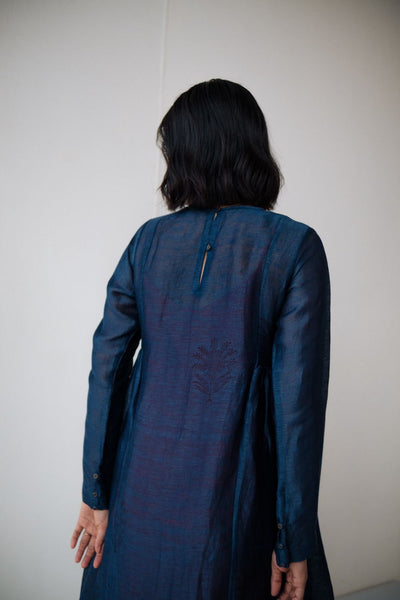 RESHAM BLUE DRESS