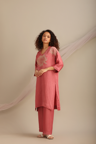 V NECK KAFTAN CO-ORD SET